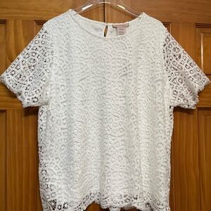 Philosophy White Lace Top Size XXL NWT